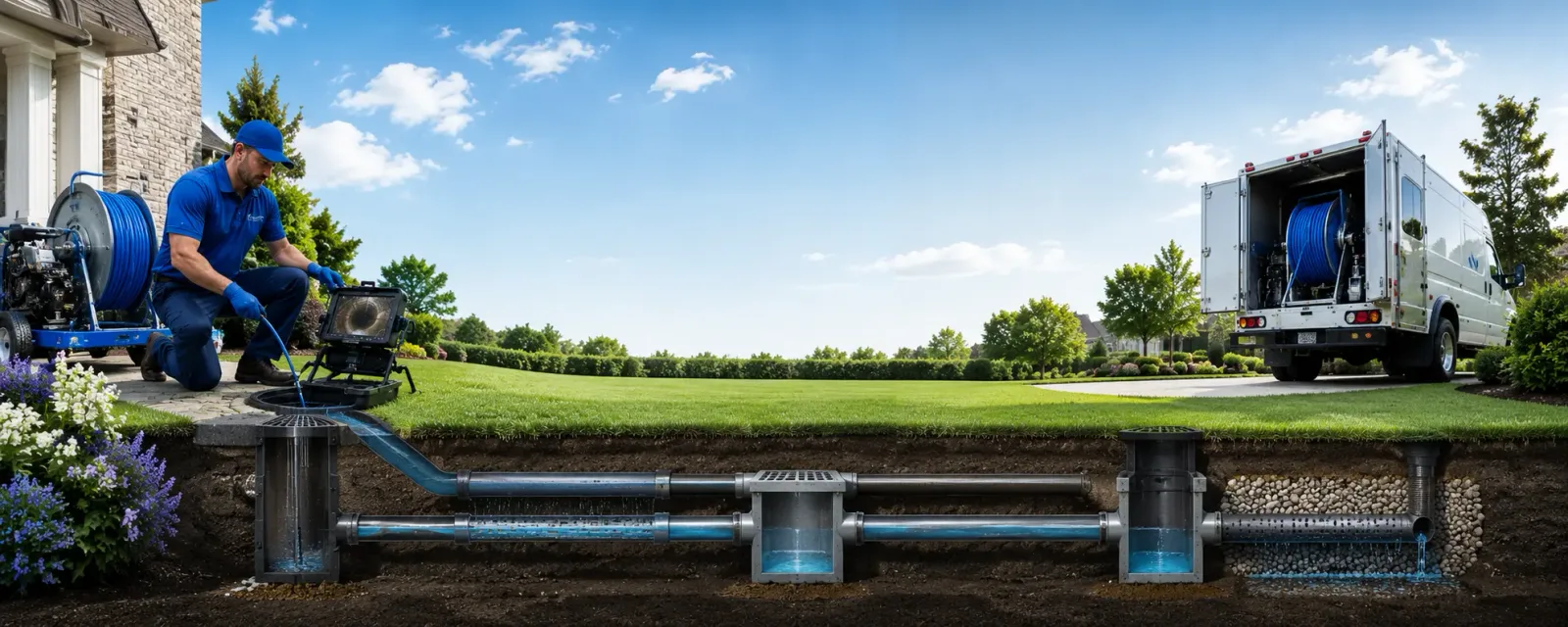 Outdoor drain cleaning information for Lamar, MS